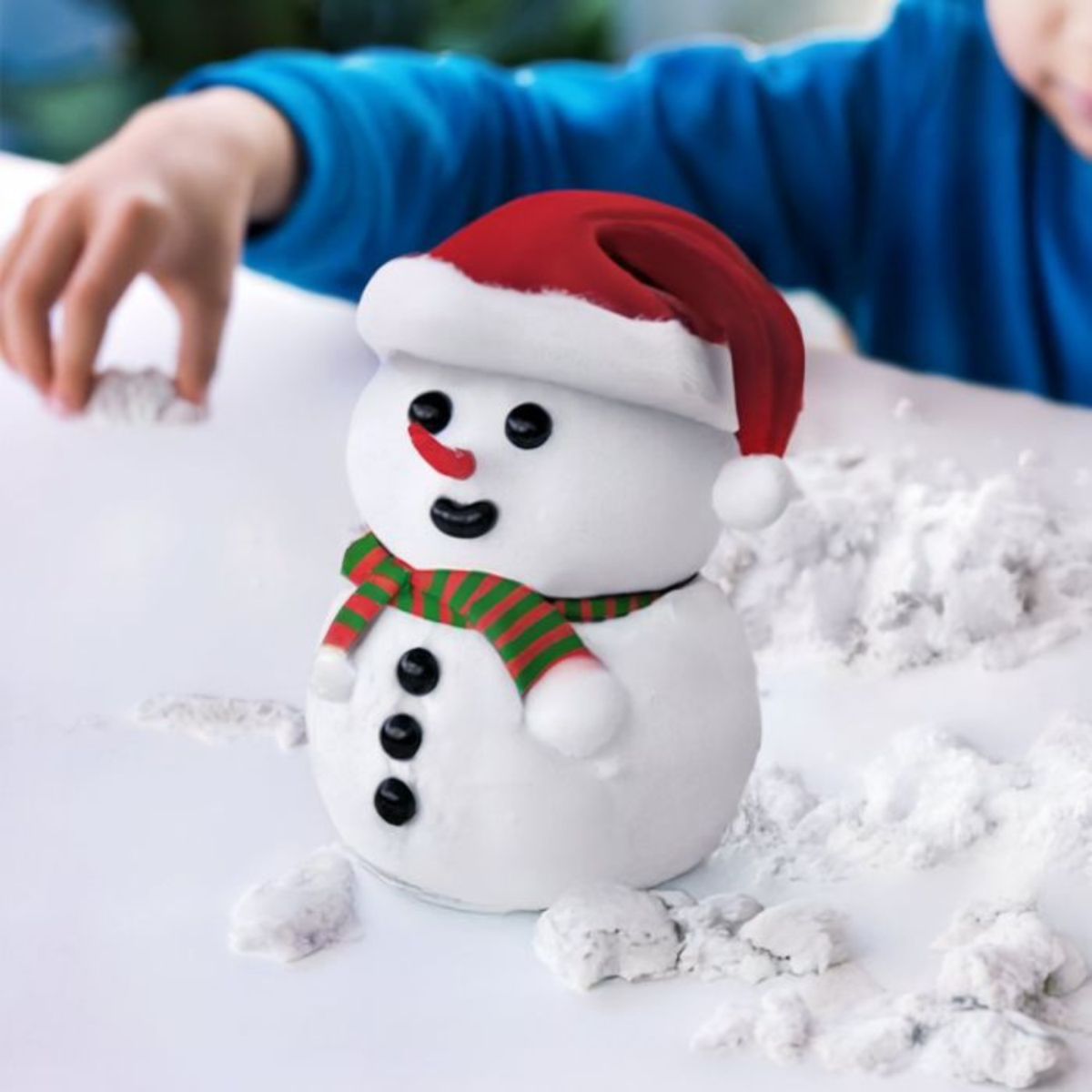 Bouw je eigen Sneeuwpop - Magisch speelzand 2KG - Inclusief aankleding | MikaMax