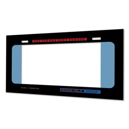 Bovenste Titel En Selecties Glas Vinyl Sticker Voor Rock-Ola 449 | Fiftiesstore