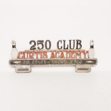 Bowling 250 Club Curtis Academy Kentekenplaat Topper - Origineel | The Dutch Pickers