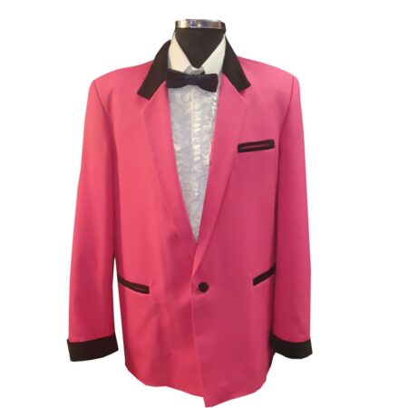 Box Jacket Fuchsia / Black Velvet-50 | 18% korting | Fiftiesstore