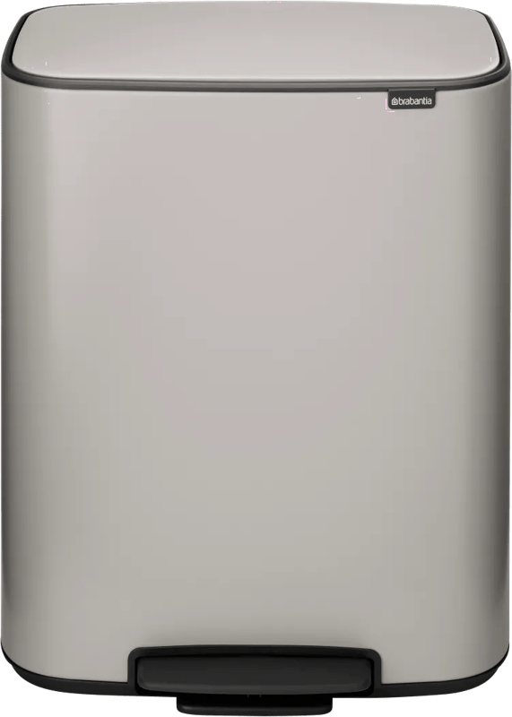 Brabantia Bo Pedaalemmer 2 x 30 Liter Soft Grey