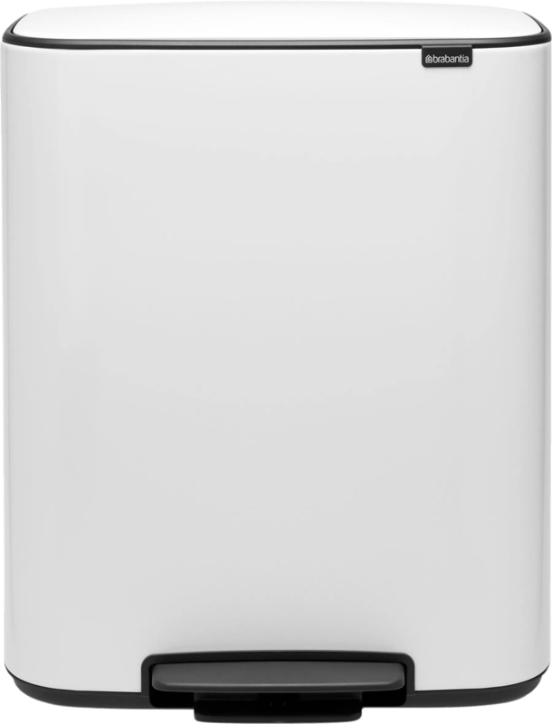 Brabantia Bo Pedal Bin 2 x 30 Liter White