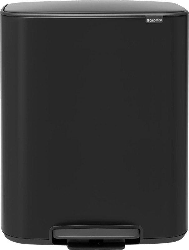 Brabantia Bo Pedal Bin 60 Liter Matt Black
