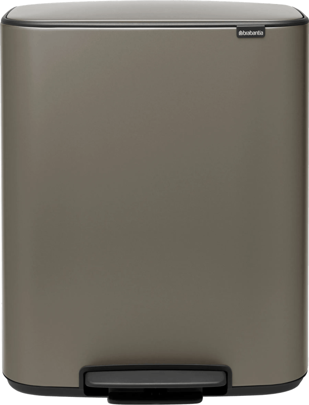 Brabantia Bo Pedal Bin 60 Liter Platinum