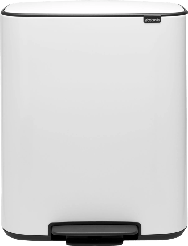 Brabantia Bo Pedal Bin 60 Liter White