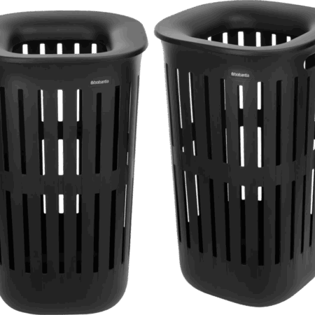 Brabantia Collect-It Wasmand 55 liter - Set van 2 -  Black