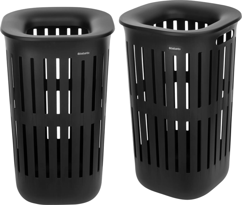 Brabantia Collect-It Wasmand 55 liter - Set van 2 -  Black