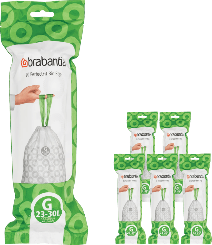 Brabantia Vuilniszakken Code G - 23-30 Liter (120 stuks)