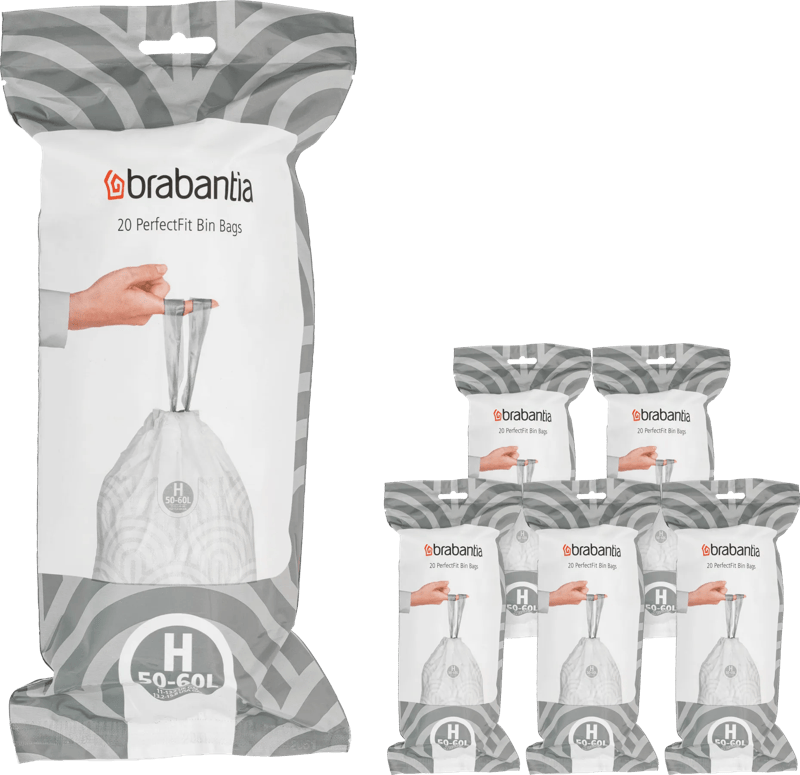 Brabantia Vuilniszakken Code H - 50-60 Liter (120 stuks)