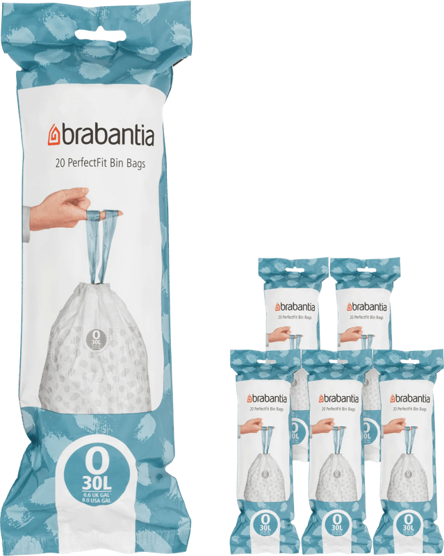 Brabantia Vuilniszakken Code O - 30 Liter (120 stuks)