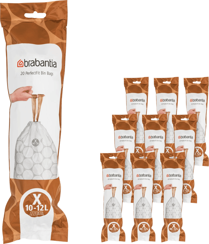 Brabantia Vuilniszakken Code X - 10-12 Liter (200 stuks)
