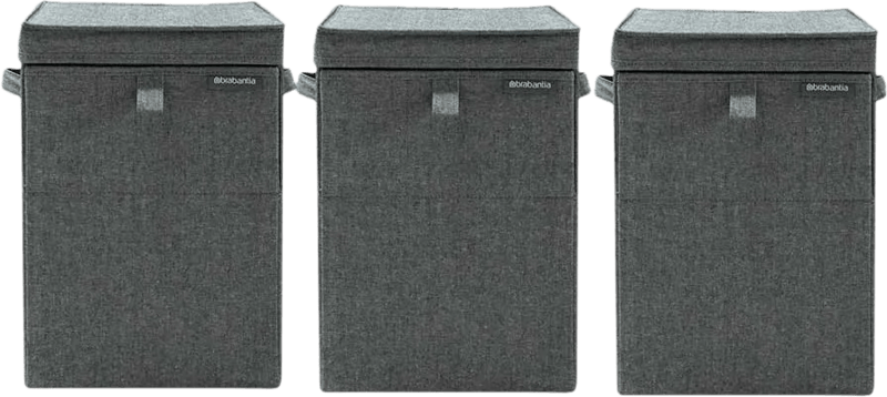 Brabantia Wasboxen Pepper Black Triple Pack