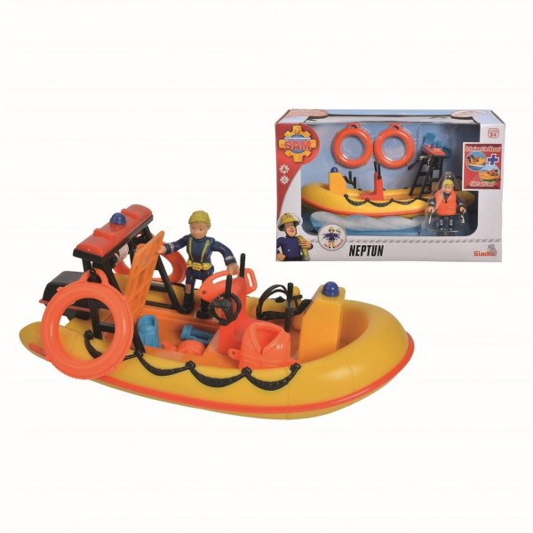 Brandweerman Sam Badspeelgoed Boot Neptune Met Figuur | Simba
