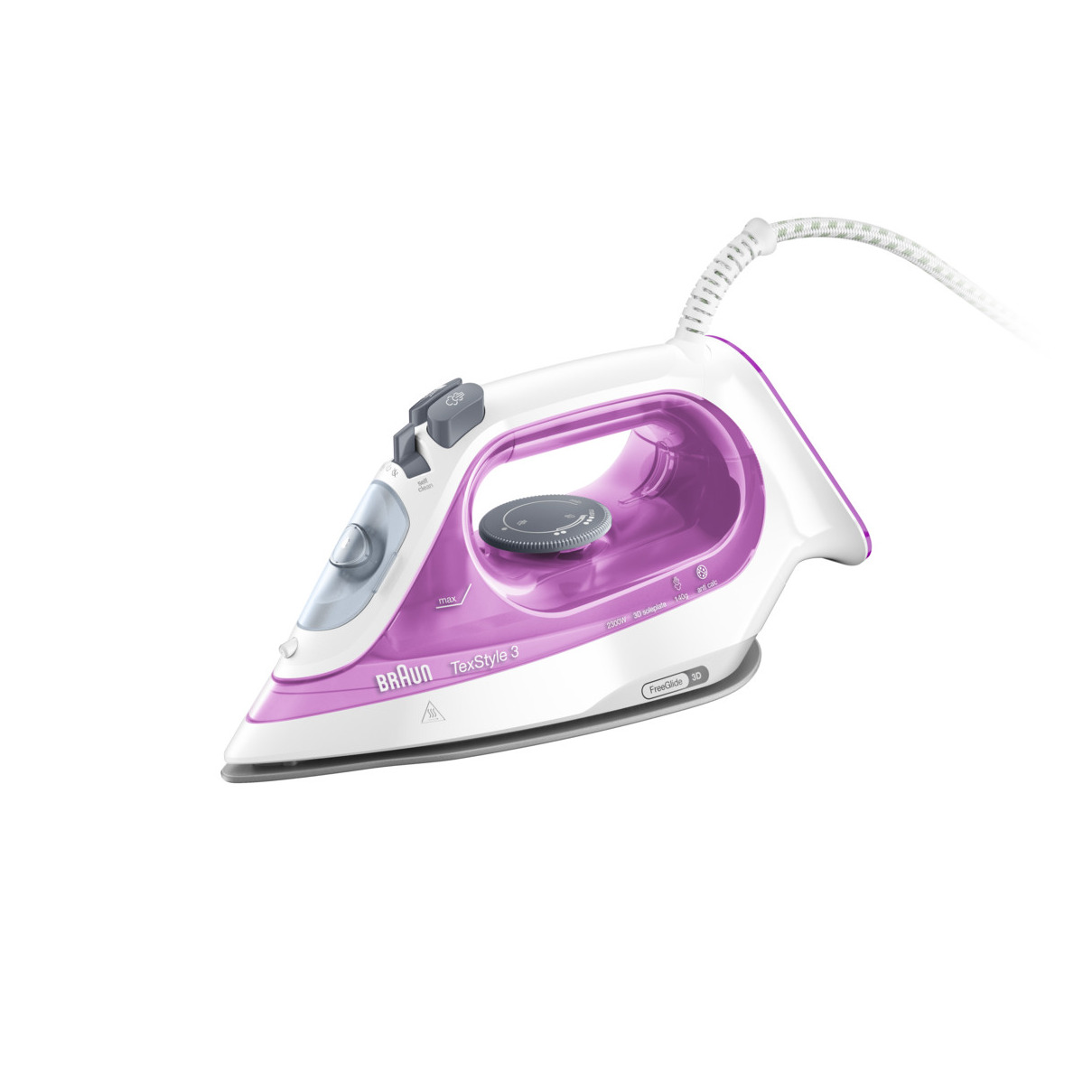 Braun SI3031 PU TexStyle 3 Stoomstrijkijzer Roze | Braun