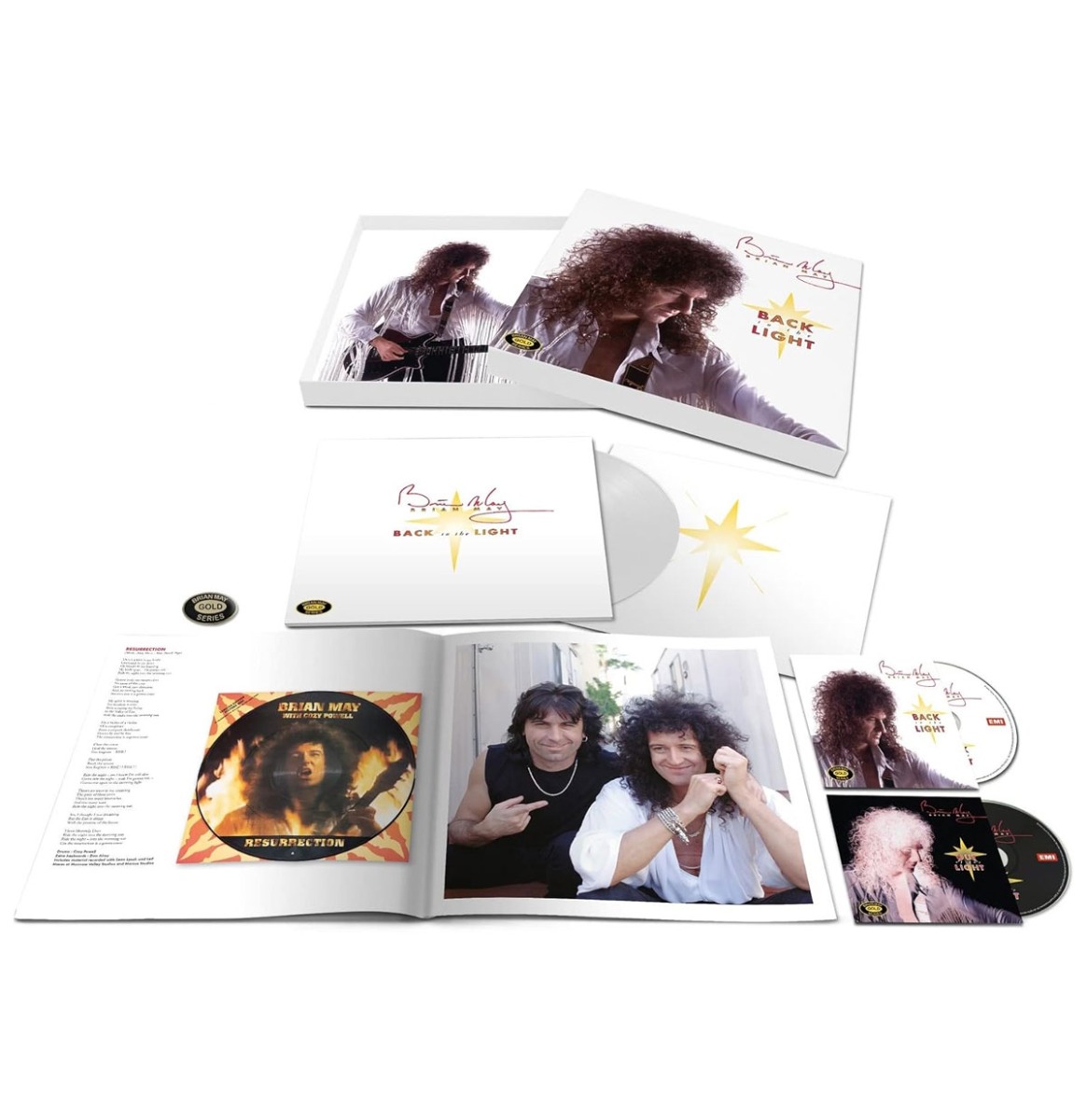 Brian May - Back Into The Light (Wit Vinyl) Box Set +CD + Extra's (LP) | Fiftiesstore