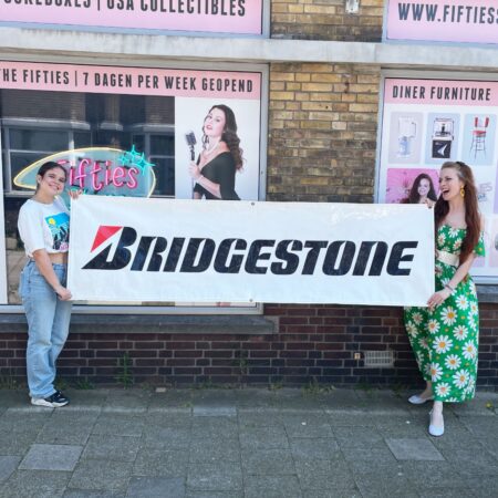 Bridgestone Plastic Vinyl Banner 242 x 70 cm | Fiftiesstore