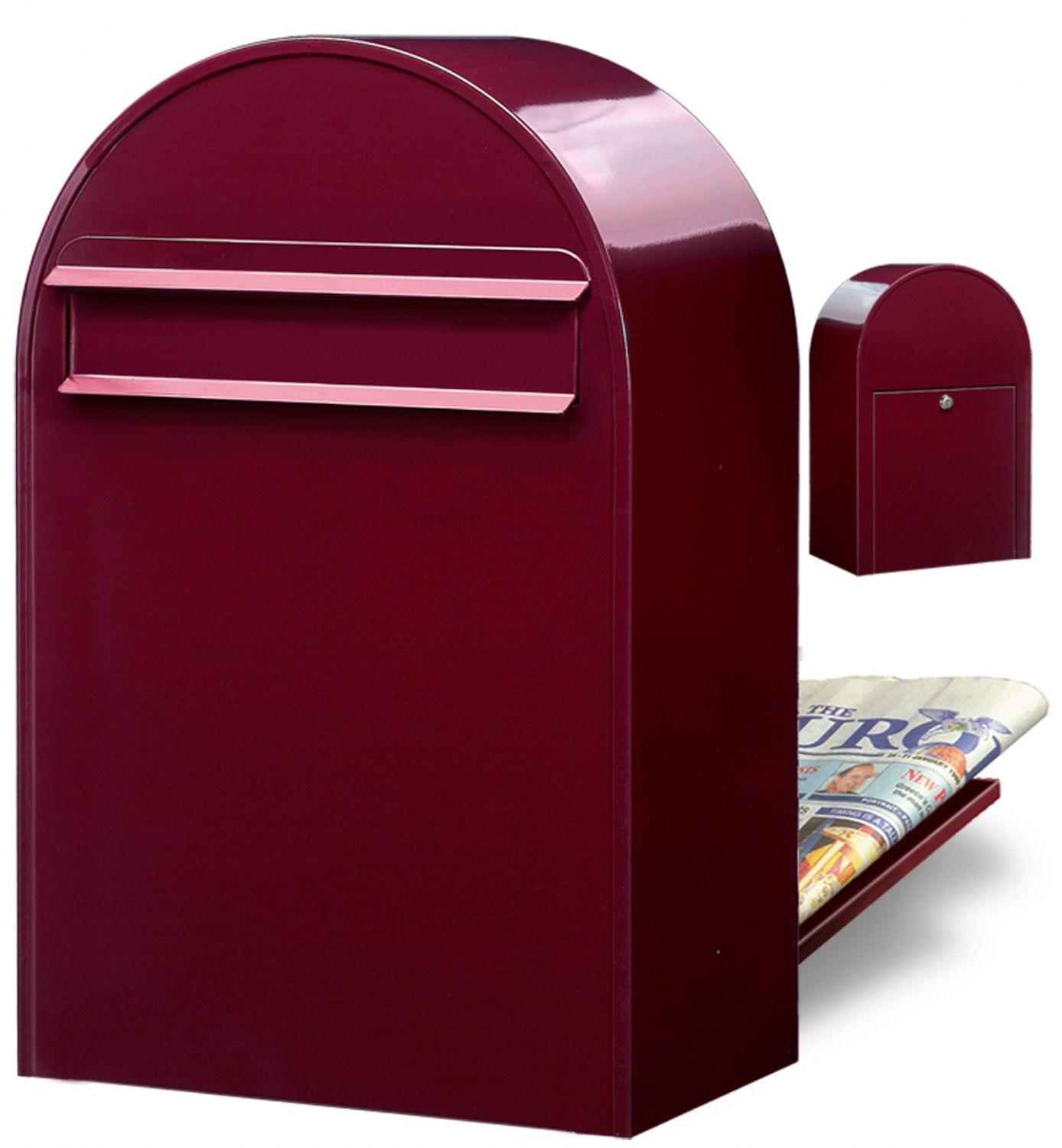 Brievenbus Bobi Classic B (back) - bordeauxrood | Bobi