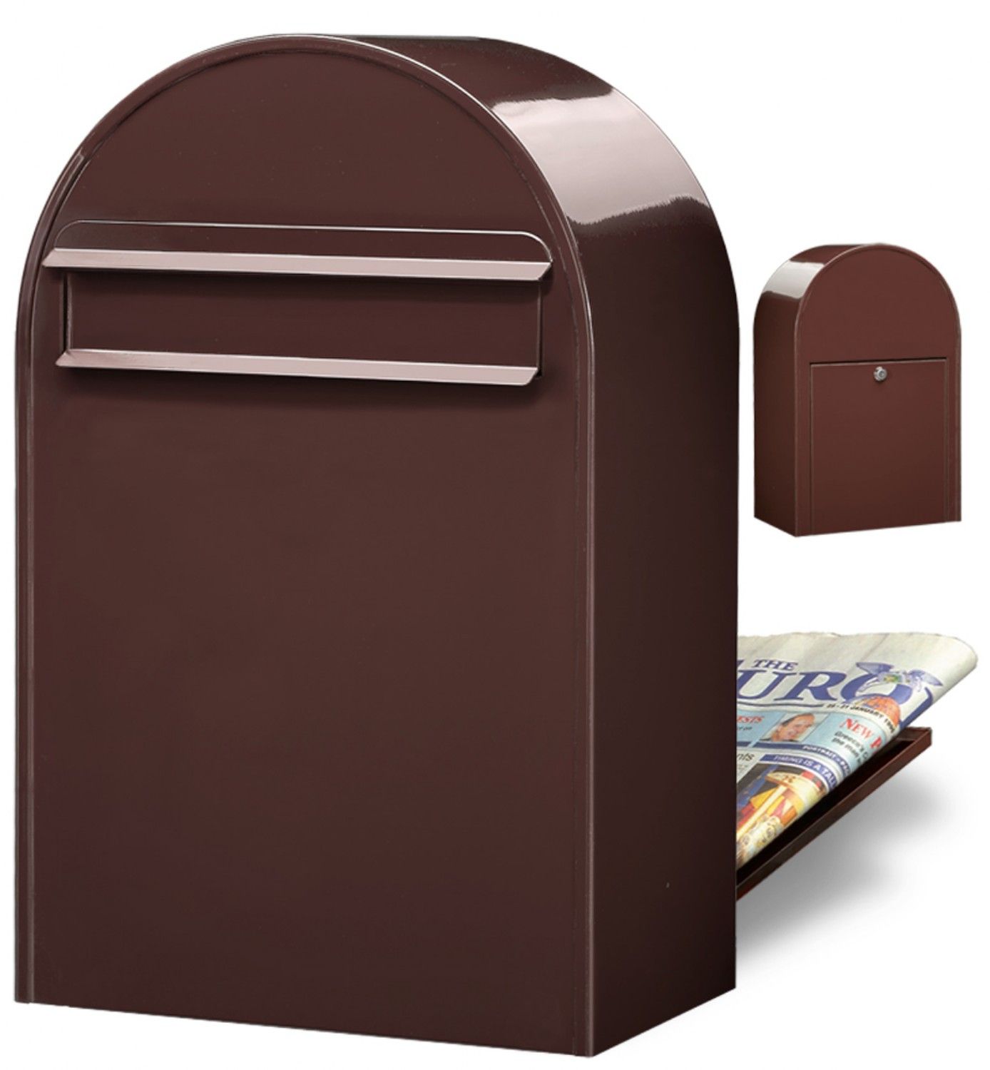 Brievenbus Bobi Classic B (back) - donkerbruin | Bobi