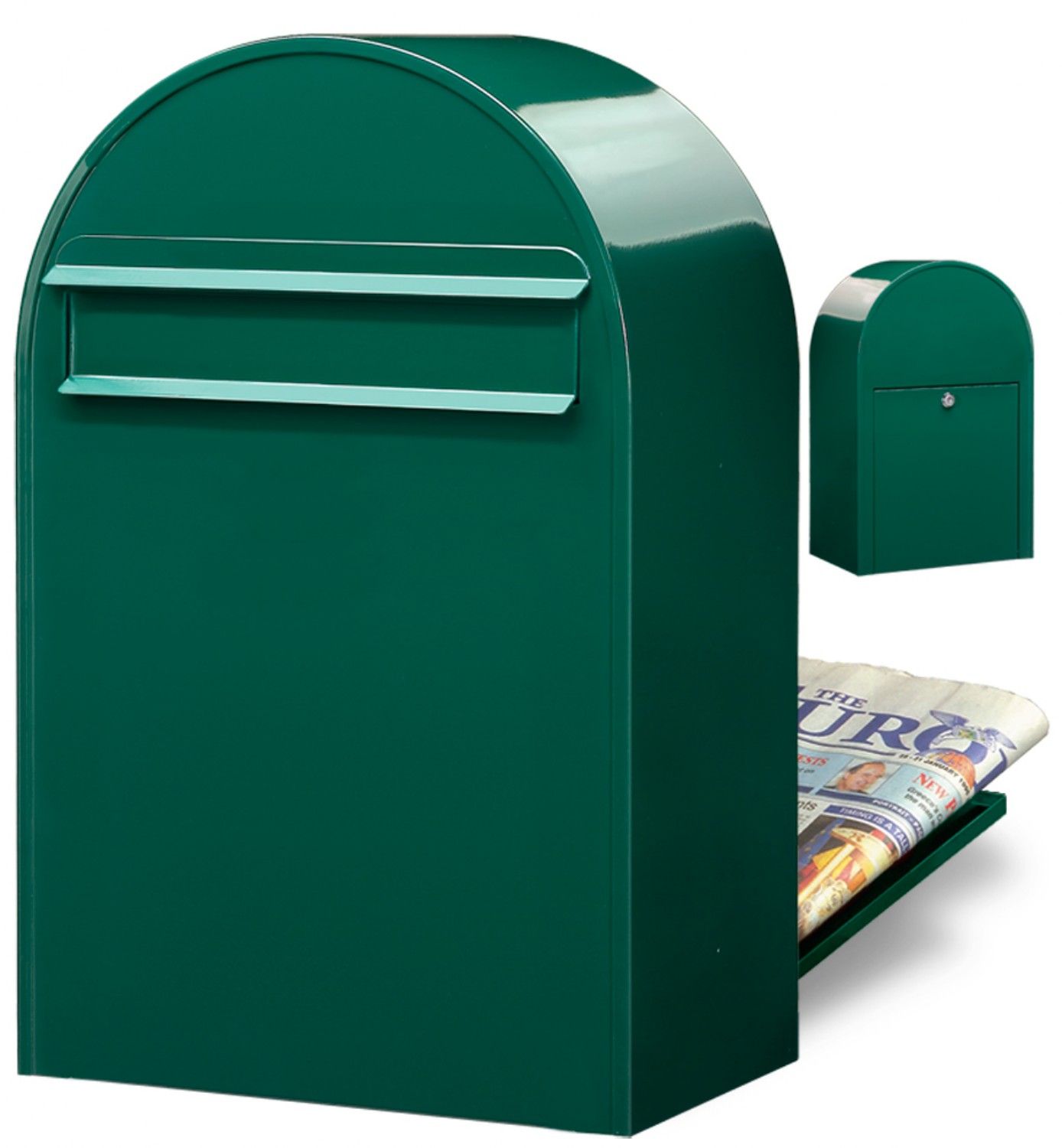 Brievenbus Bobi Classic B (back) - donkergroen | Bobi
