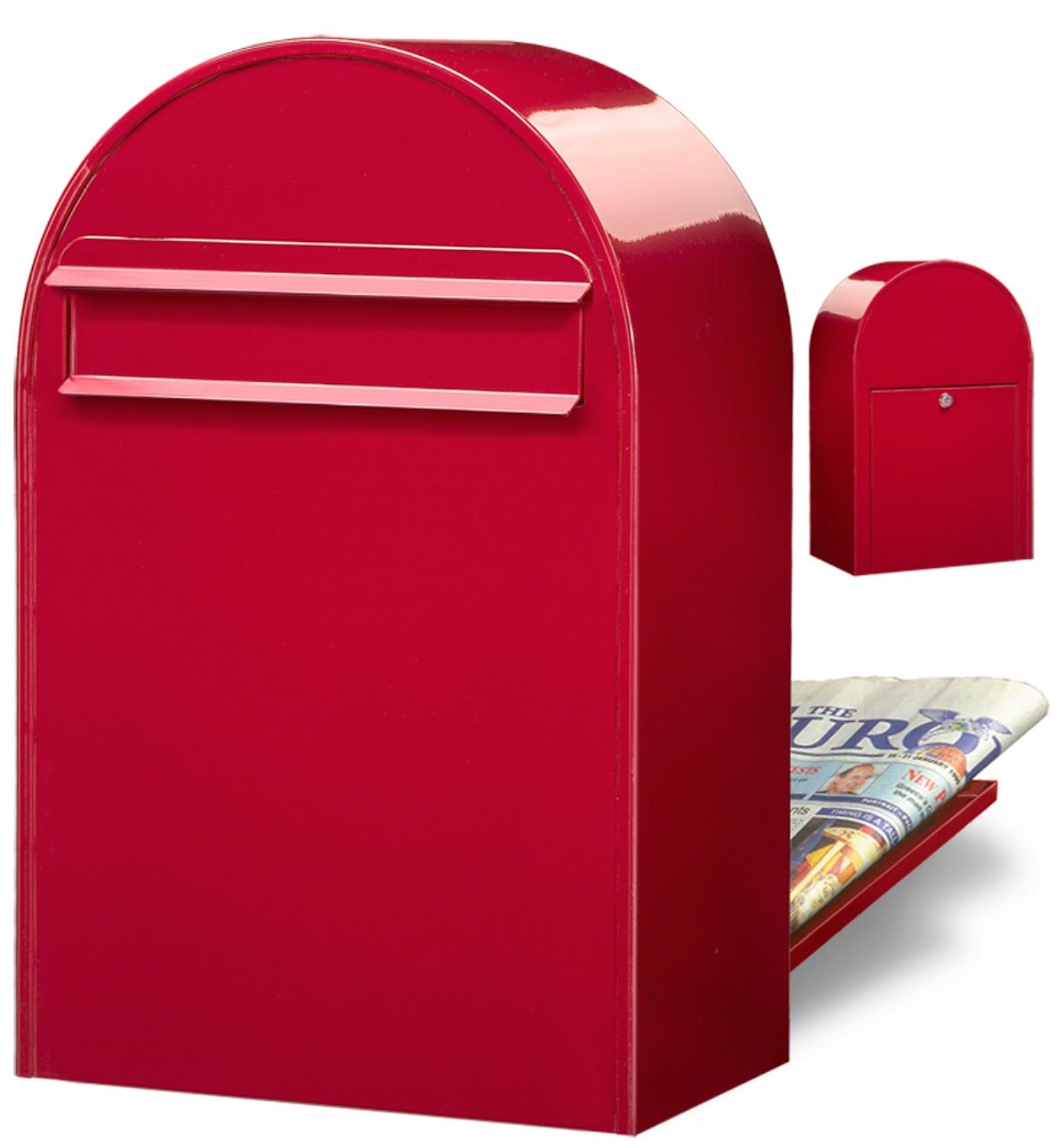 Brievenbus Bobi Classic B (back) - helderrood | Bobi