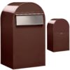 Brievenbus Bobi Grande B (back) - donkerbruin | Bobi