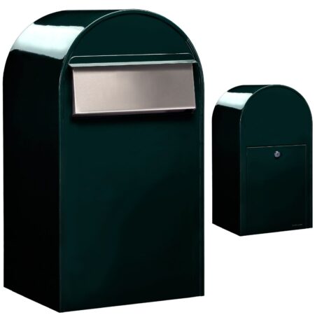 Brievenbus Bobi Grande B (back) - zwartgroen | Bobi