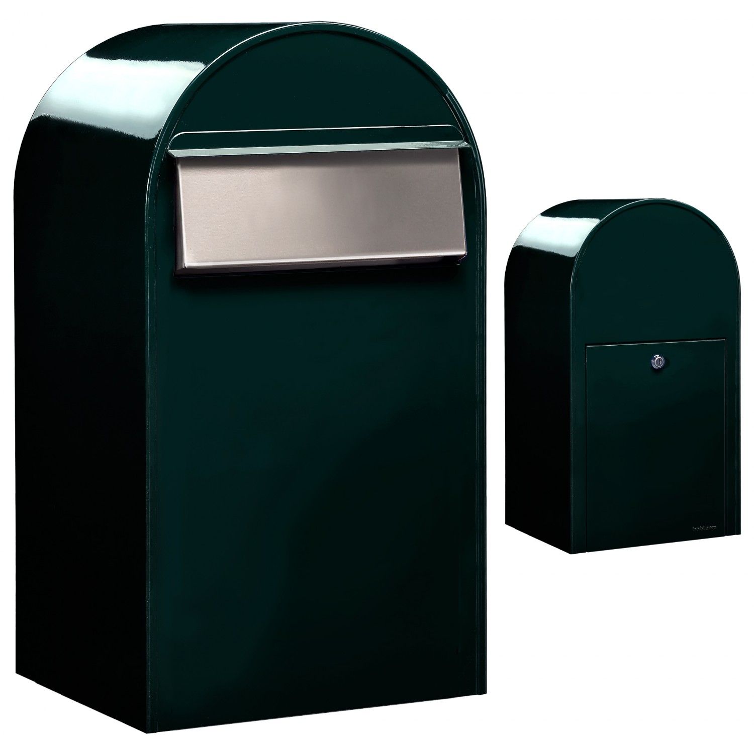 Brievenbus Bobi Grande B (back) - zwartgroen | Bobi