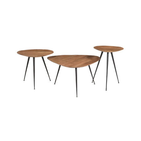 Brix Organische Salontafel 'Loua' Set van 3 stuks