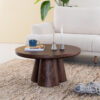 Brix Ronde Salontafel 'Clubs' Mangohout