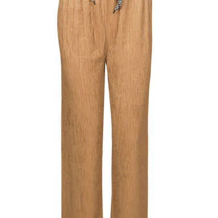 Broek Gerimpeld Bruin | Fashionize
