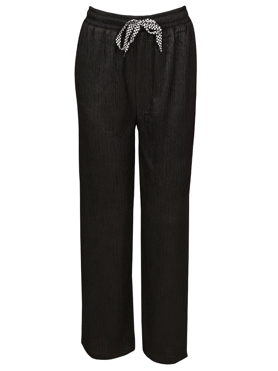 Broek Gerimpeld Zwart | Fashionize