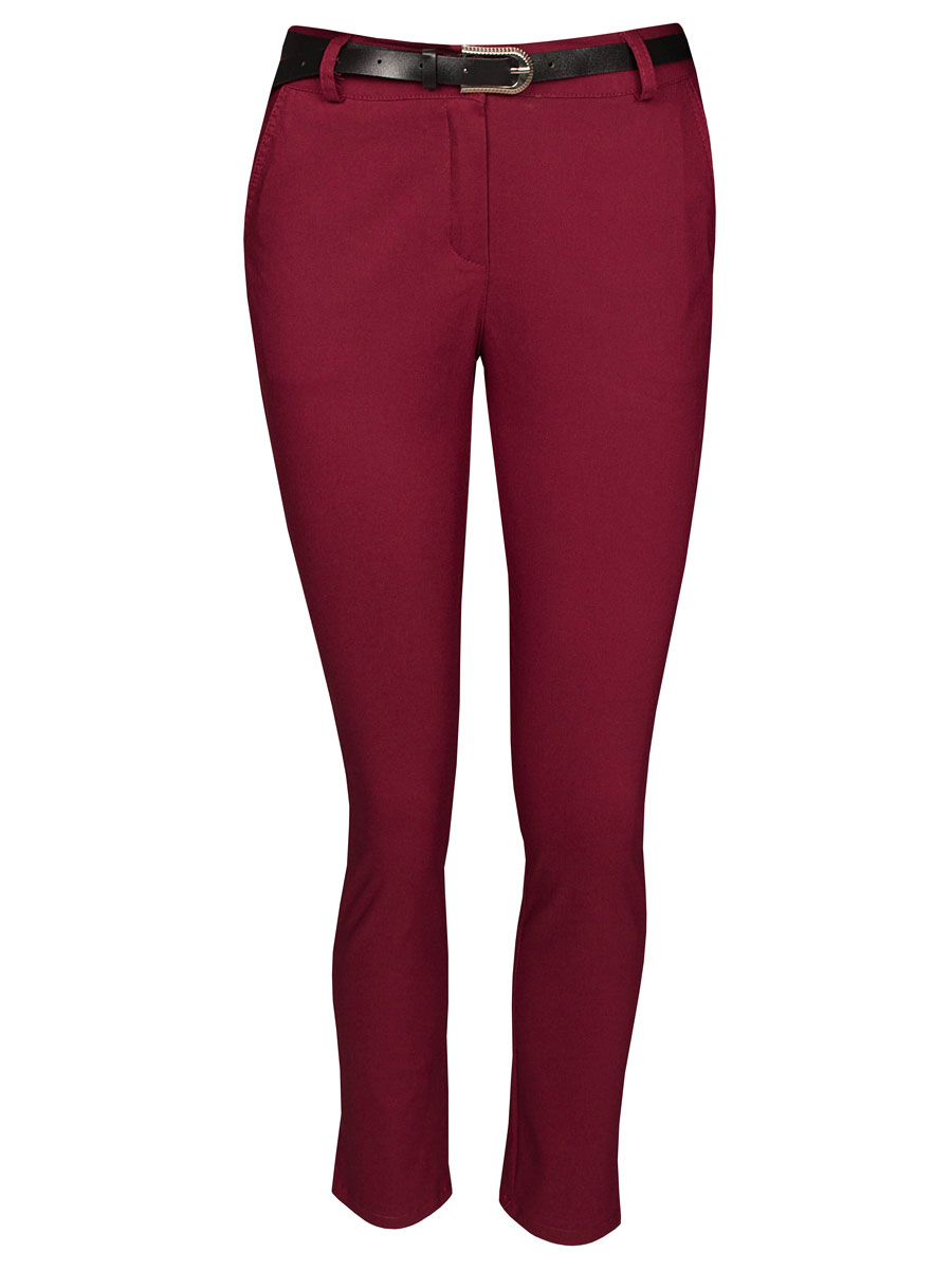 Broek Stretch Bordeaux | Fashionize