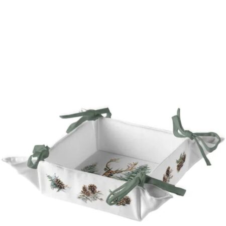 Broodmand Winter stag white 20x20x7cm | Ambiente