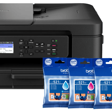 Brother DCP-J1360DW + 1 set extra cartridges