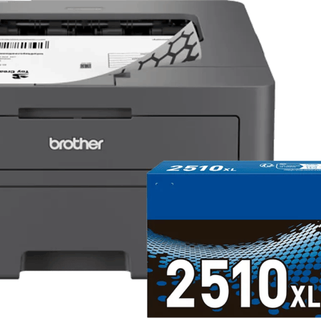 Brother HL-L2445DW + 1 extra zwarte XL toner