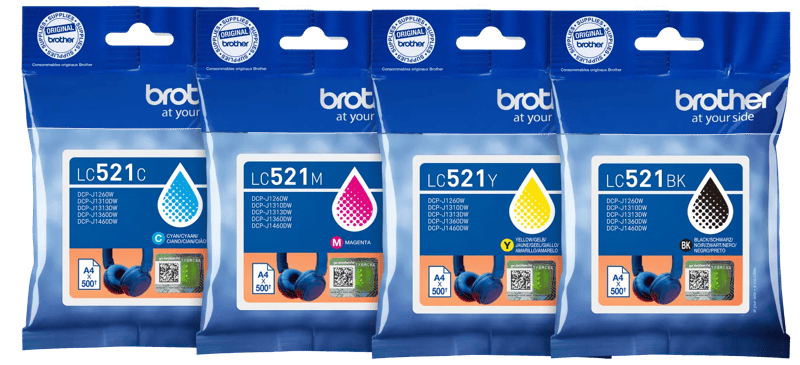 Brother LC-521 Cartridge Combo Pack