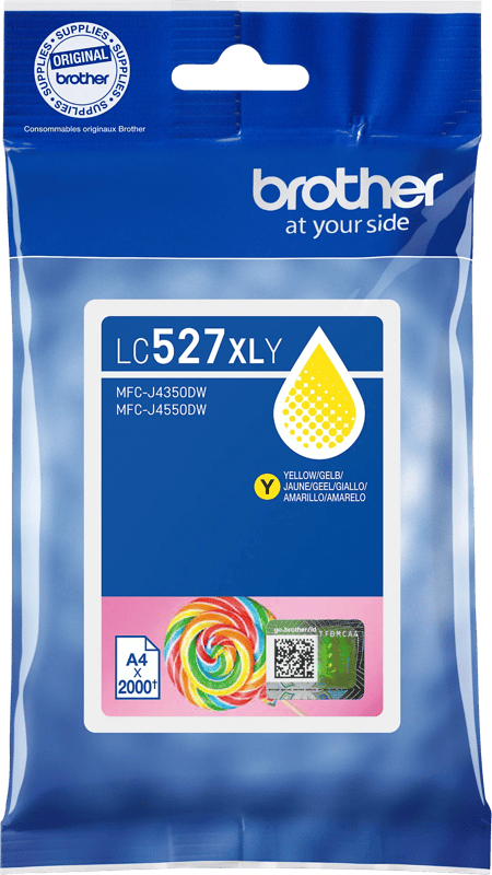Brother LC-527XL Cartridge Geel
