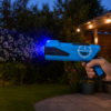 Bubble Gun met LED 25 cm - Bellenblaaspistool blauw incl. vloeistof | Out of the Blue