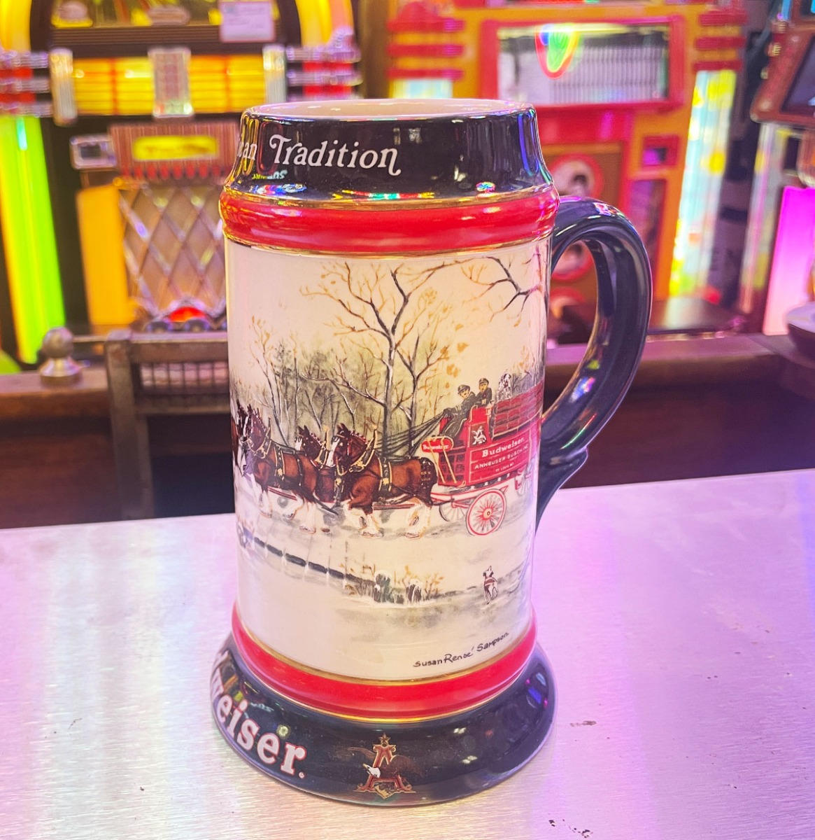 Budweiser Collectors Series Bierpul Stein 1990 Vintage | Budweiser