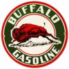 Buffalo Gasoline Emaille Bord 12" / 30 cm | Fiftiesstore