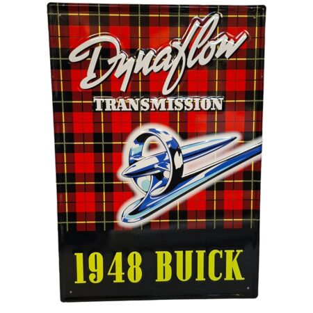 Buick 1948 Dynaflow Stalen Bord Met Relief - 50 x 35cm | Buick