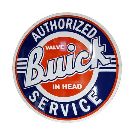 Buick Authorized Service Emaille Bord - Ø30cm | Buick