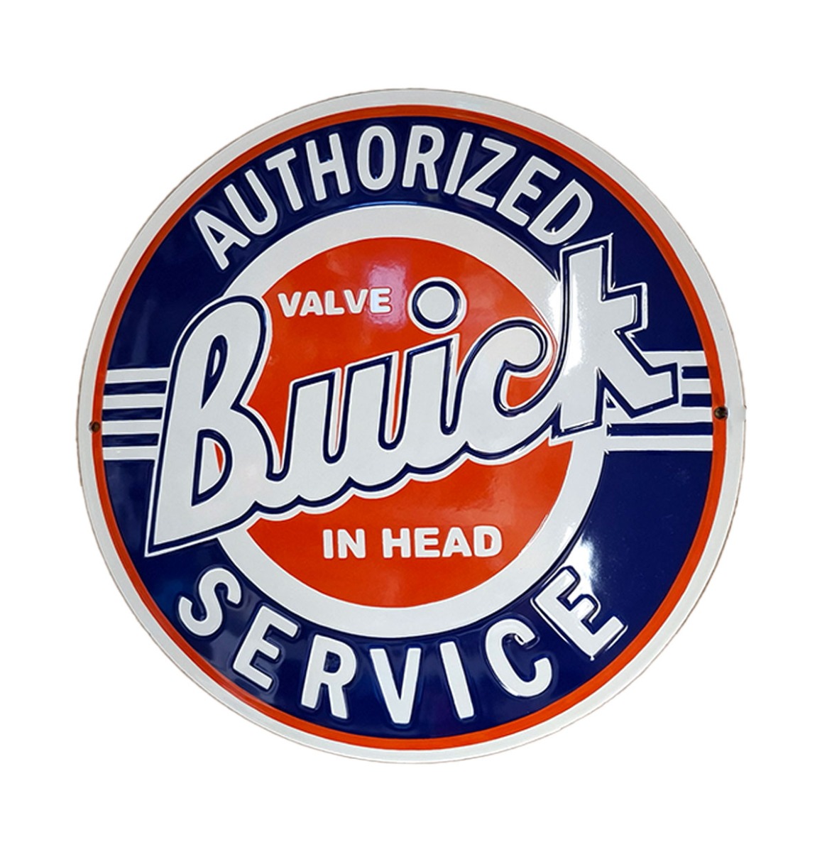 Buick Authorized Service Emaille Bord - Ø30cm | Buick