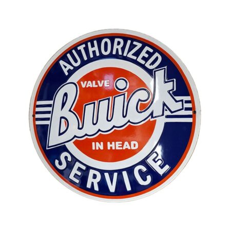 Buick Authorized Service Emaille Bord - Ø40cm | Buick
