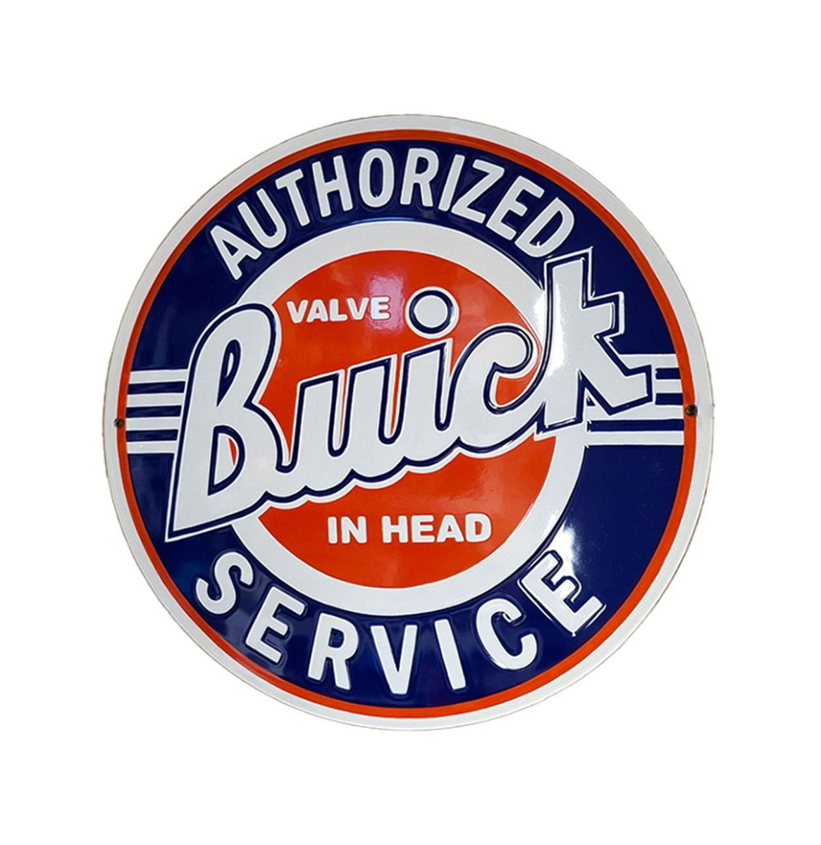 Buick Authorized Service Emaille Bord - Ø40cm | Buick