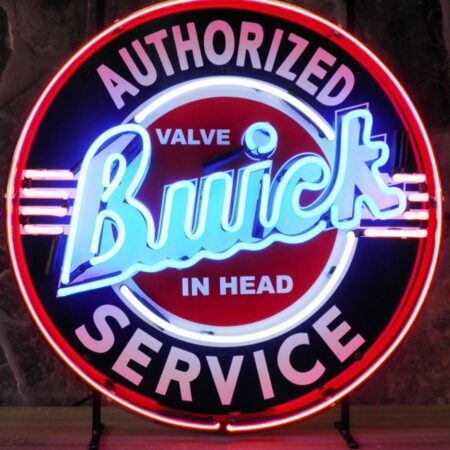 Buick Authorized Service Neon Verlichting 65 cm - Blauw