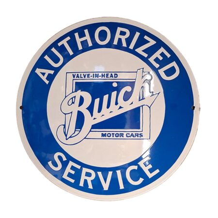 Buick Service Emaille Bord - Ø30cm | Buick
