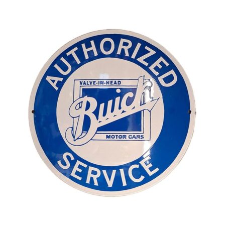 Buick Service Emaille Bord - Ø40cm Hoge Kwaliteit | Buick