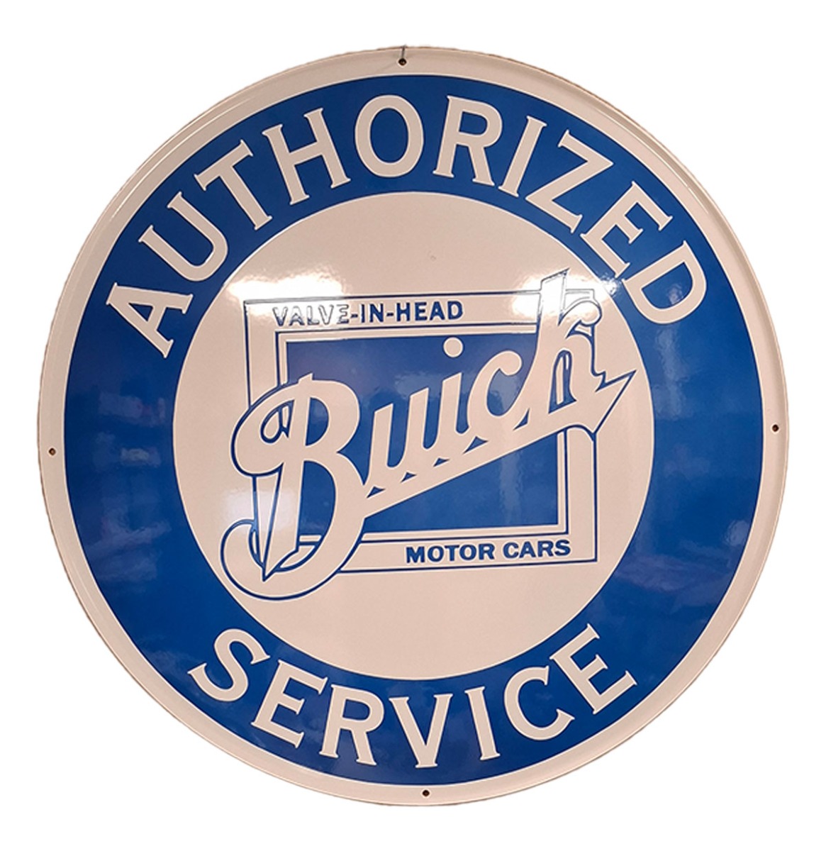 Buick Service Emaille Bord - Ø60cm | Buick