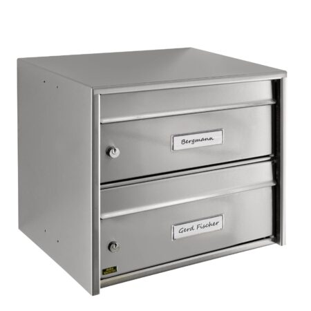 Burg-Wächter Dual Front dubbele brievenbus - RVS | Burg-Wächter